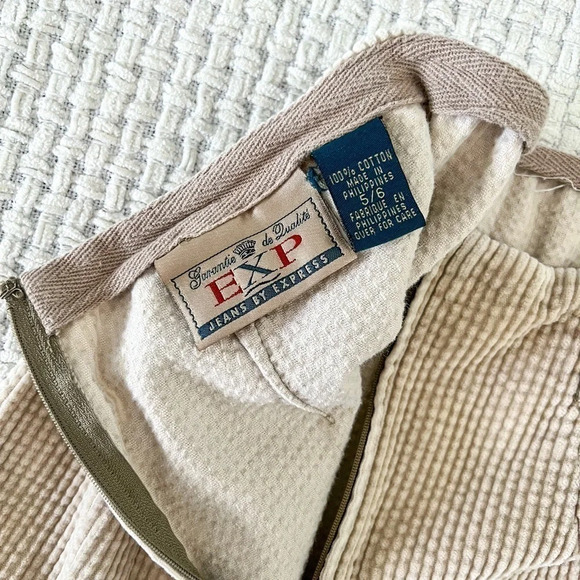 VINTAGE Express Jeans Corduroy Mini Skirt - Picture 4 of 5